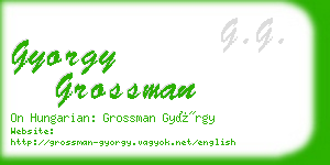 gyorgy grossman business card